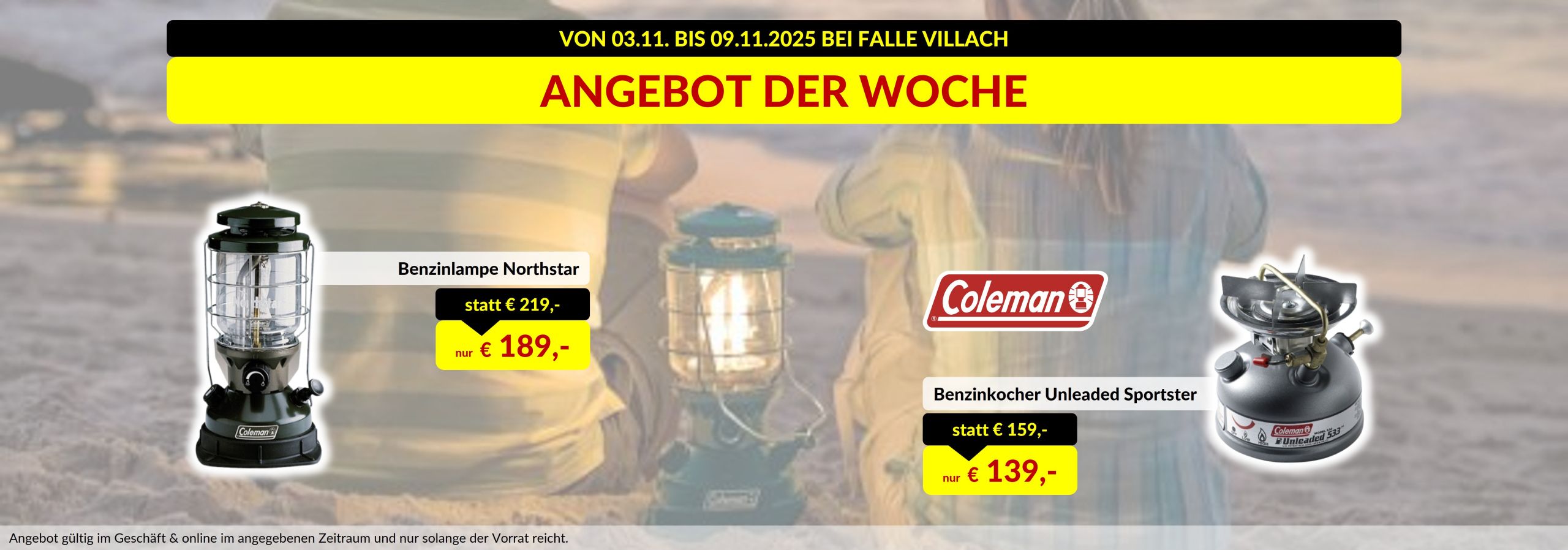 A.d.W. KW 45 Coleman Benzinlampe und Benzinkocher